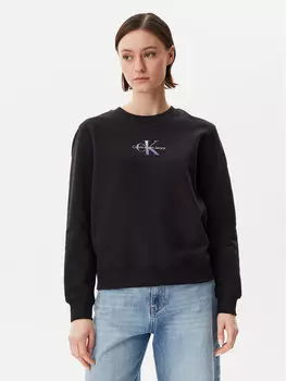 Толстовка обычного кроя Gradient Monologo J20J225360 Calvin Klein Jeans, черный