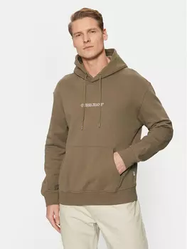 Толстовка обычного кроя Guess Jeans, хаки