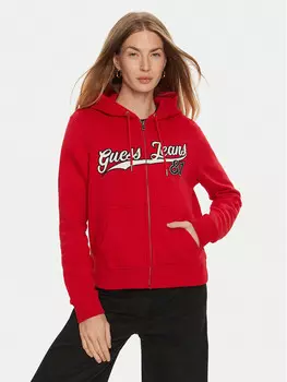 Толстовка обычного кроя Guess Jeans, красный