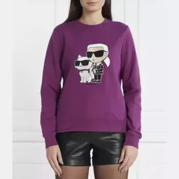 Толстовка обычного кроя Karl Lagerfeld, фиолетовый