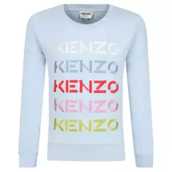 Толстовка обычного кроя Kenzo Kids, синий