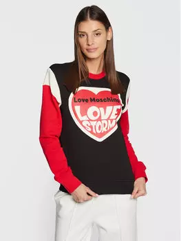 Толстовка обычного кроя Love Moschino, черный
