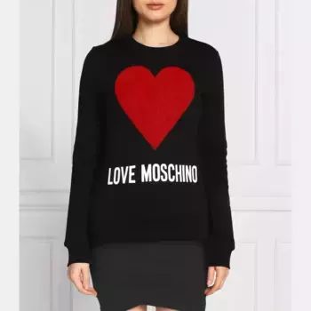 Толстовка обычного кроя Love Moschino, черный