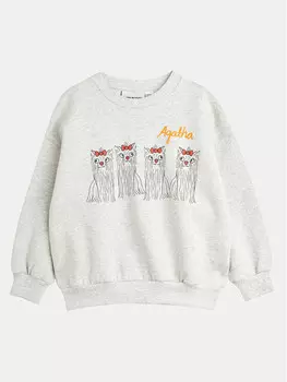 Толстовка обычного кроя Mini Rodini, серый