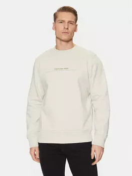 Толстовка обычного кроя Minimal Logo J30J327119 Calvin Klein Jeans, бежевый