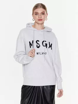 Толстовка обычного кроя Msgm, серый