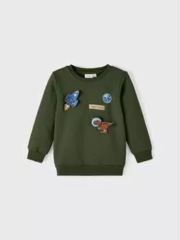 Толстовка обычного кроя Name It, зеленый