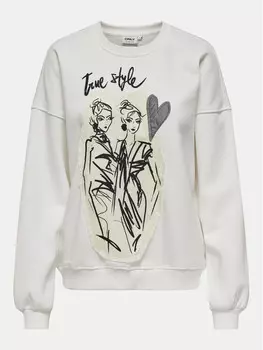 Толстовка обычного кроя Only, белый