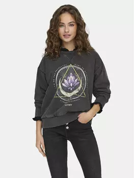 Толстовка обычного кроя Only, серый