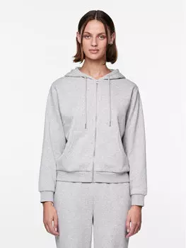 Толстовка обычного кроя Pieces, серый