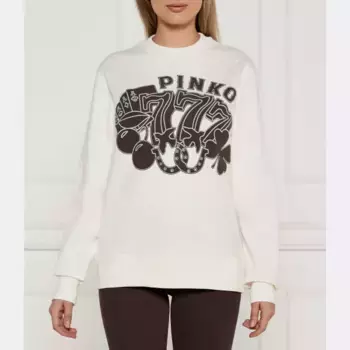 Толстовка обычного кроя Pinko, экрю