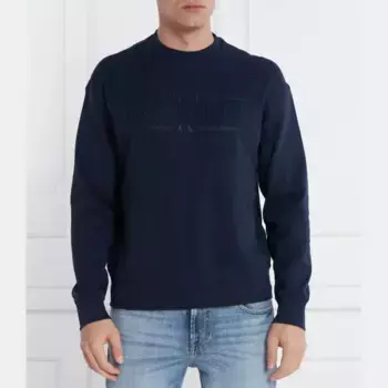 Толстовка обычного кроя с добавлением белья Armani Exchange, синий