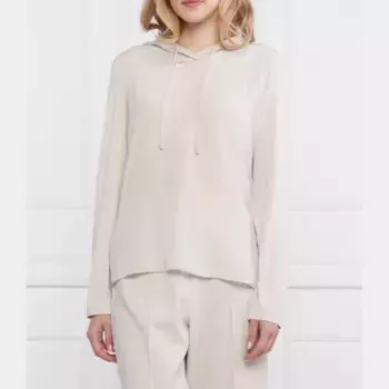 Толстовка обычного кроя с добавлением шелка Max Mara, желтый