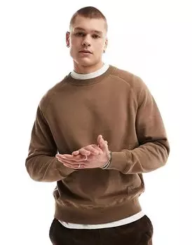 Толстовка обычного кроя с логотипом в коричневом цвете PS Paul Smith