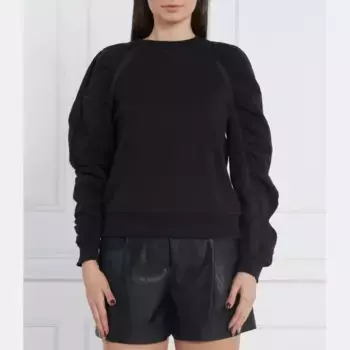 Толстовка обычного кроя с оборками Karl Lagerfeld, черный