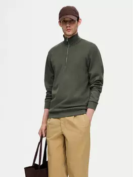 Толстовка обычного кроя Selected Homme, зеленый