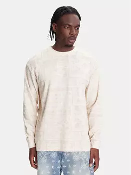 Толстовка обычного кроя Signature Paisley Waffle PD00005328 Karl Kani, бежевый