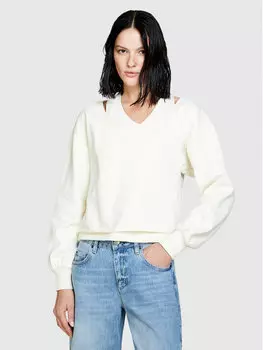 Толстовка обычного кроя Sisley, экрю