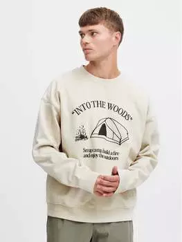 Толстовка обычного кроя Solid, бежевый