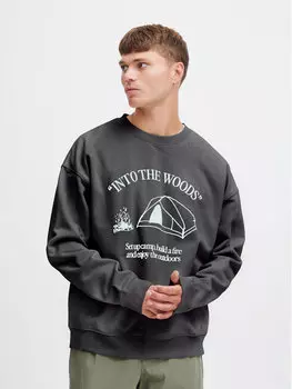 Толстовка обычного кроя Solid, черный