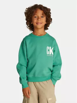 Толстовка обычного кроя Summer IB0IB02462 Calvin Klein Jeans, зеленый