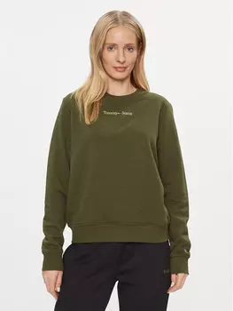 Толстовка обычного кроя Tommy Jeans, зеленый