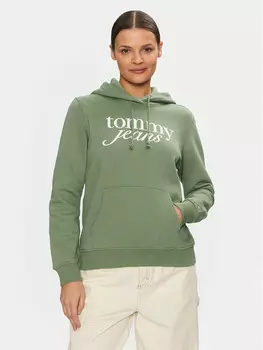 Толстовка обычного кроя Tommy Jeans, зеленый
