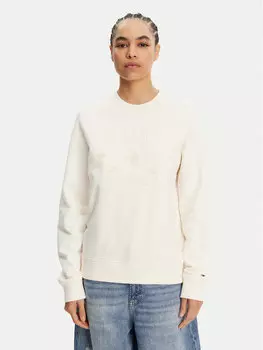 Толстовка обычного кроя Tonal Crest DW0DW20637 Tommy Jeans, белый