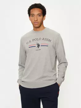 Толстовка обычного кроя U.S. Polo Assn., серый