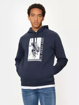 Толстовка обычного кроя U.S. Polo Assn., синий