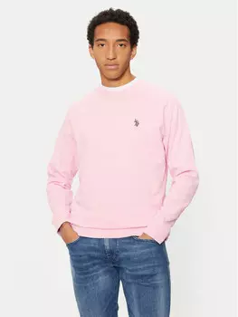 Толстовка обычного кроя U.S. Polo Assn., розовый