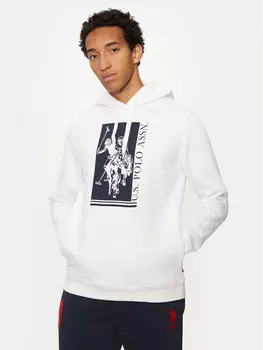 Толстовка обычного кроя U.S. Polo Assn., белый