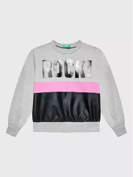Толстовка обычного кроя United Colors Of Benetton, серый