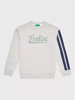 Толстовка обычного кроя United Colors Of Benetton, серый