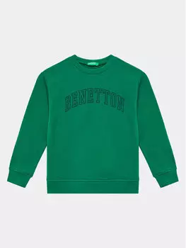 Толстовка обычного кроя United Colors Of Benetton, зеленый
