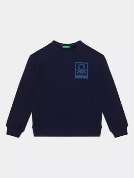 Толстовка обычного кроя United Colors Of Benetton, синий