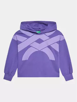 Толстовка обычного кроя United Colors Of Benetton, фиолетовый
