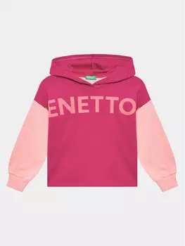 Толстовка обычного кроя United Colors Of Benetton, розовый