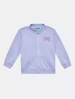 Толстовка обычного кроя United Colors Of Benetton, фиолетовый