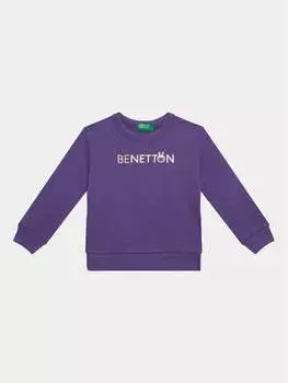 Толстовка обычного кроя United Colors Of Benetton, фиолетовый