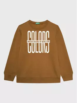 Толстовка обычного кроя United Colors Of Benetton, коричневый