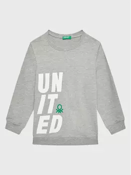 Толстовка обычного кроя United Colors Of Benetton, серый
