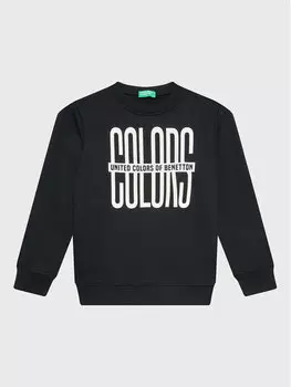 Толстовка обычного кроя United Colors Of Benetton, черный