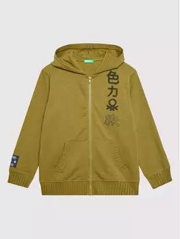 Толстовка обычного кроя United Colors Of Benetton, зеленый