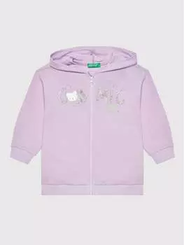 Толстовка обычного кроя United Colors Of Benetton, фиолетовый
