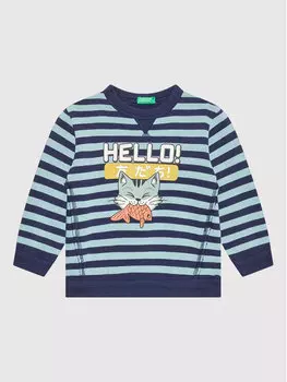 Толстовка обычного кроя United Colors Of Benetton, синий