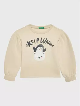 Толстовка обычного кроя United Colors Of Benetton, бежевый