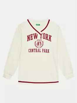 Толстовка обычного кроя United Colors Of Benetton, экрю
