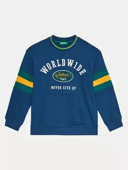 Толстовка обычного кроя United Colors Of Benetton, синий