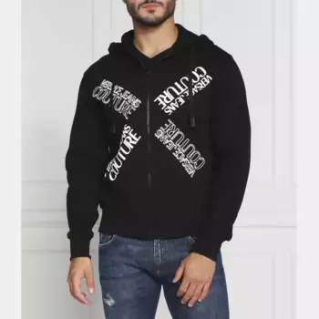 Толстовка обычного кроя Versace, черный